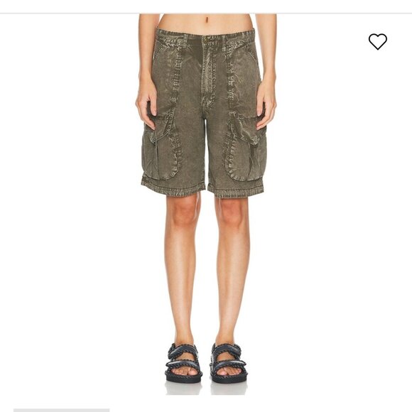 NWOT R13 Shorts Surplus Multi Pocket Relaxed Olive Garment